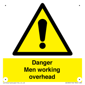 danger men working overhead